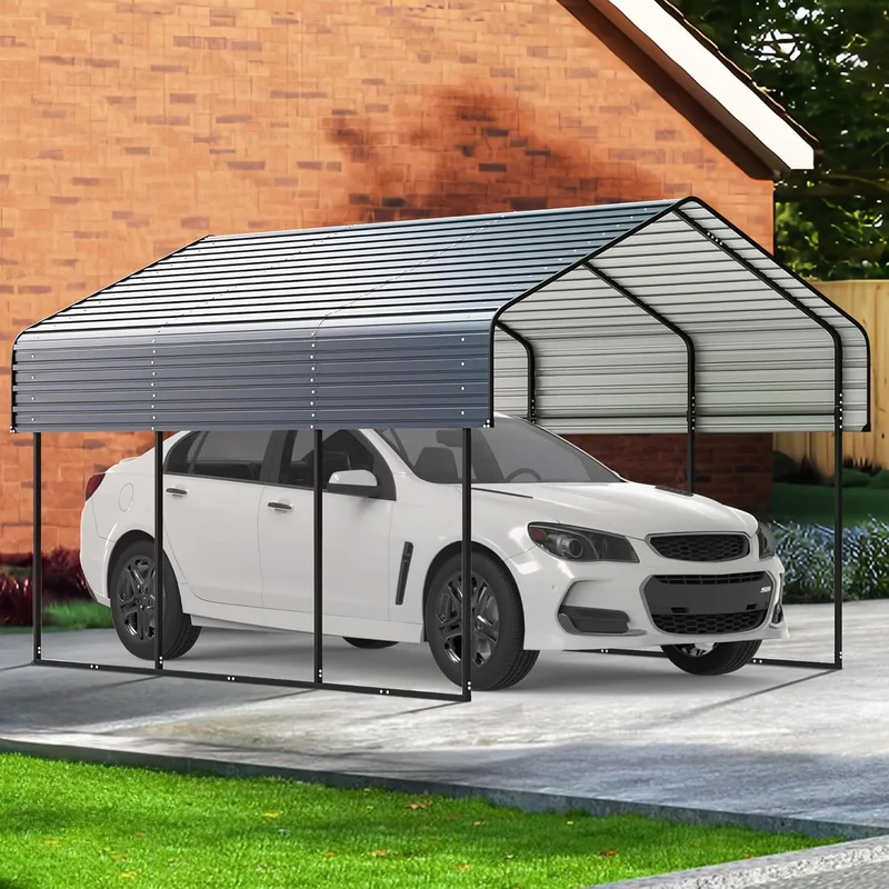 Heavy Duty Metal Carport 10'x15' - Rank 2 in Best Portable Building of 2025