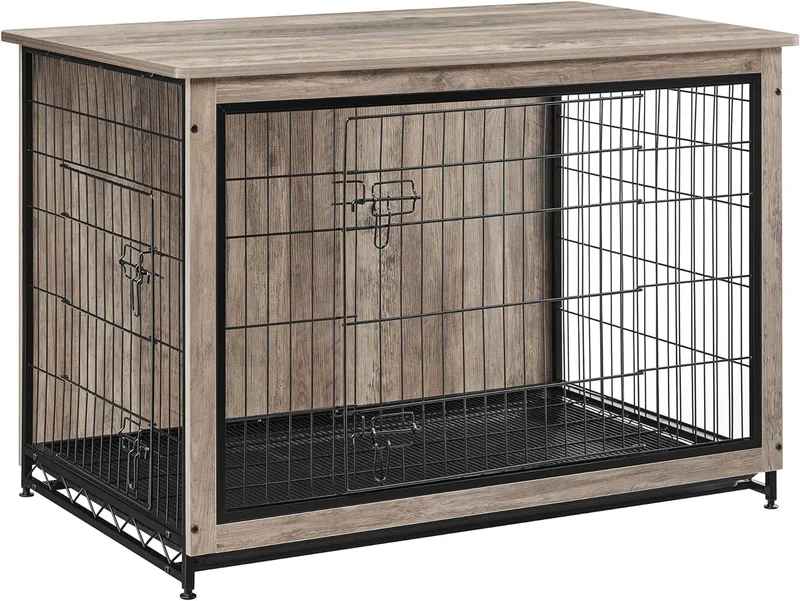 Feandrea Dog Crate Furniture, Greige, UPFC004G01 - Rank 3 in Best Dog Crates For Large Dogs of 2025