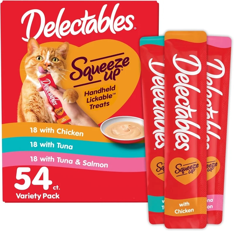 Delectables Squeeze Up Cat Treats Variety Pack - Rank 4 in Best Cat Treat of 2025