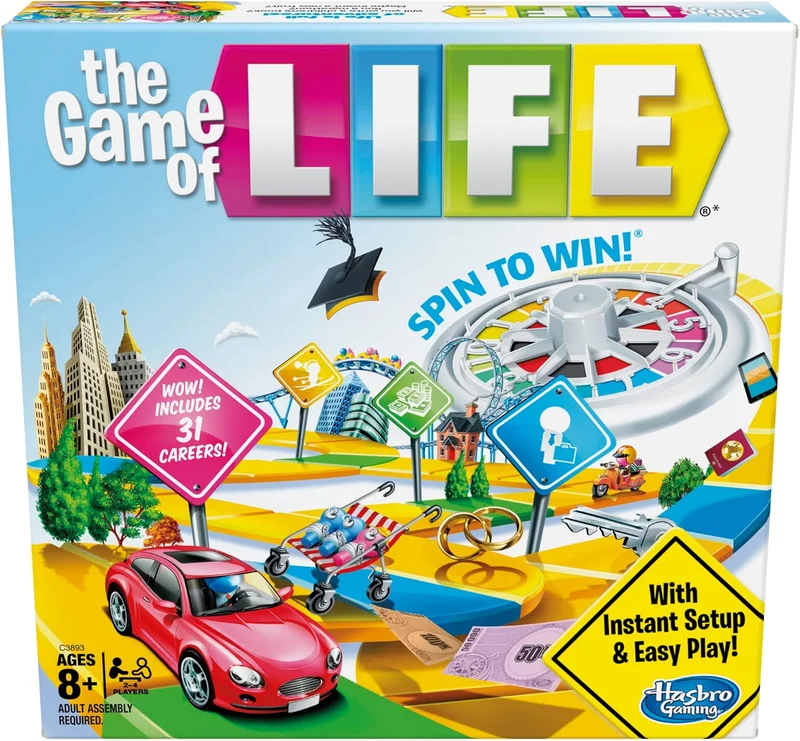 Hasbro Gaming The Game of Life Board Game - Rank 6 in Best Board Games of 2025