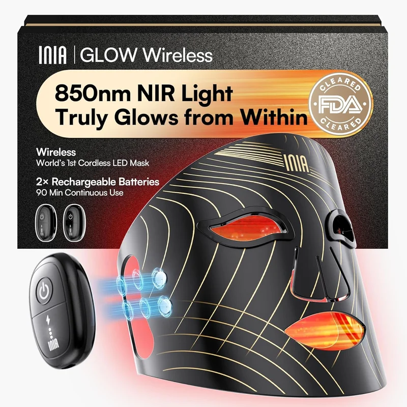 INIA Red Light Therapy Face Mask - Rank 4 in Red Light Masks