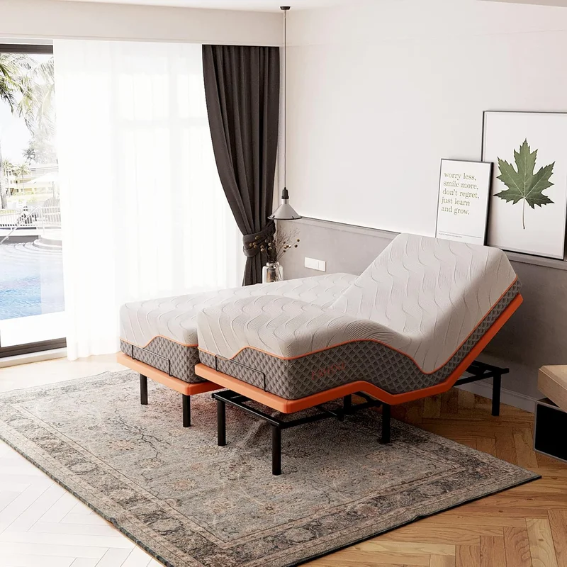 ‎ESHINE Split King Adjustable Bed with Mattress - Rank 4 in Best Adjustable Mattress Frame of 2025