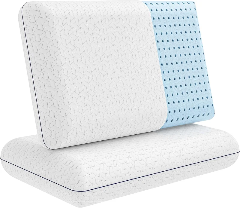 Vaverto Orthopedic Cooling Memory Foam Pillow Set - Rank 9 in Best Pillows of 2025