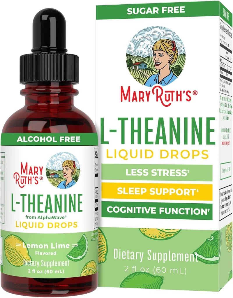 MaryRuth Organics L Theanine Liquid Drops - Rank 7 in Best Thiamine of 2025