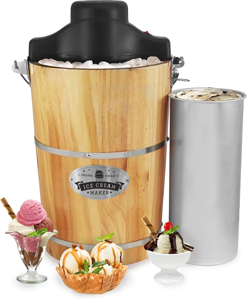 Elite Gourmet 6 Quart Electric Ice Cream Maker - Rank 9 in Best Ice Cream Maker of 2025