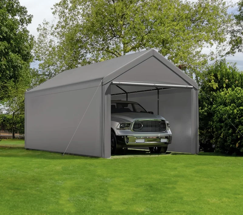 Heavy Duty 10x20 Ft Carport Canopy - Rank 8 in Best Portable Building of 2025