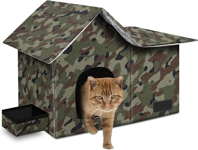 Outdoor Cat House with Soft Mat - Rank 10 in Best Outdoor Cat House of 2025