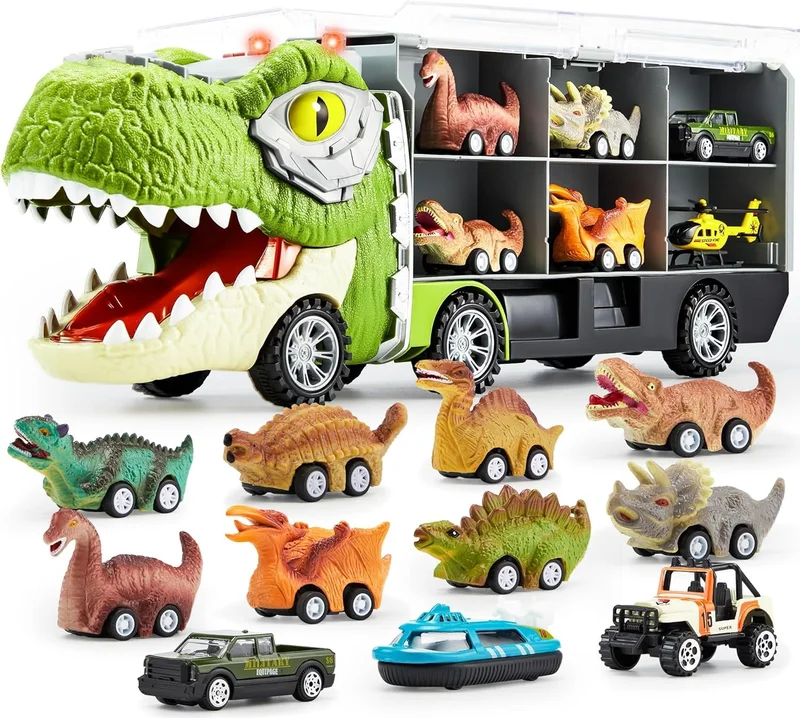 Joyin Dinosaur Truck with Pull Back Cars - Rank 8 in Best Cars For Kids of 2025