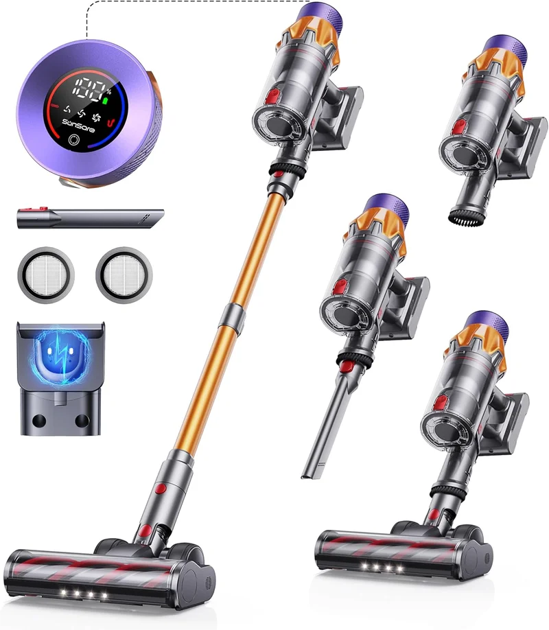 SunSare X7A Cordless Vacuum Cleaner - Rank 6 in Best Carpet Cleaner of 2025