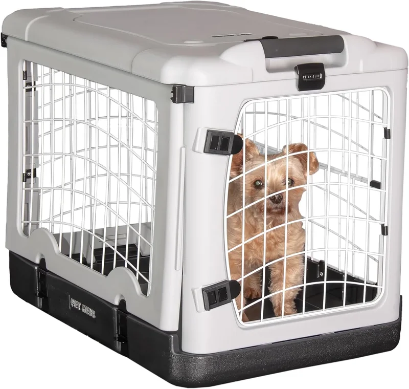 Pet Gear 4 Door Steel Crate, Essential Grey, 27 Inch - Rank 5 in Best Diggs Crate of 2025