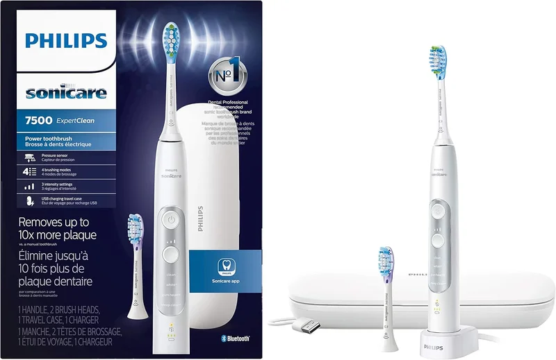 Philips Sonicare ExpertClean 7500 Electric Toothbrush - Rank 3 in Best Electric Toothbrushes of 2025