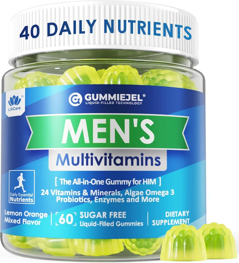 LILICARE Men's Multivitamin Gummies - Sugar Free - Rank 4 in Best Multivitamin Gummies of 2025