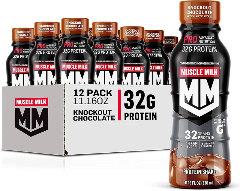 Muscle Milk Pro Protein Shake, Knockout Chocolate - Rank 8 in Best Protein Milk Shake of 2025