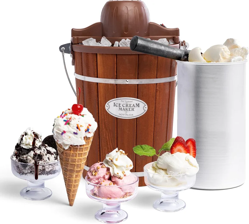 Nostalgia Ice Cream Maker - Vintage Style - Rank 8 in Best Ice Cream Maker of 2025
