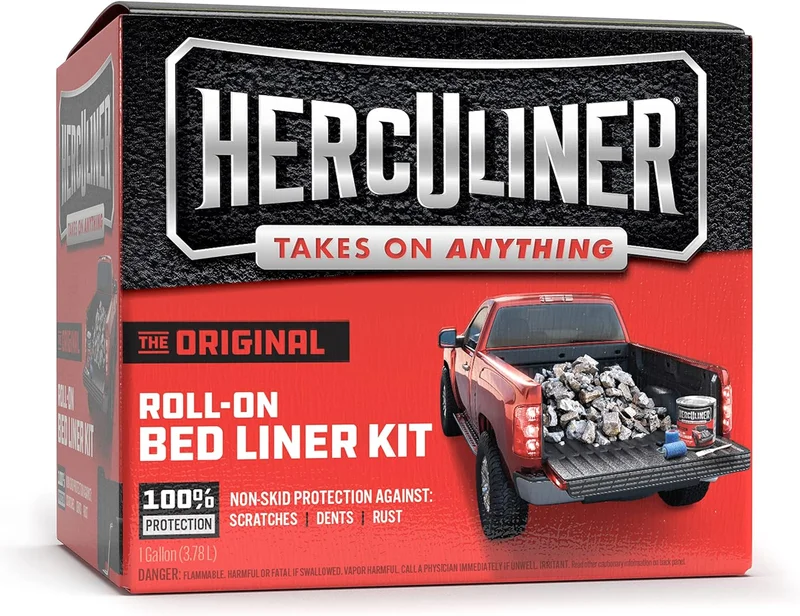 Herculiner Roll-on Bed Liner Kit, Black, 1 Gallon - Rank 5 in Best Spray In Bed Liner of 2025