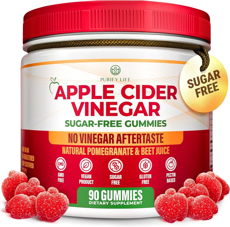 Purify Life Detox Apple Cider Vinegar Gummies - Rank 8 in Best Apple Cider Vinegar With Mother of 2025