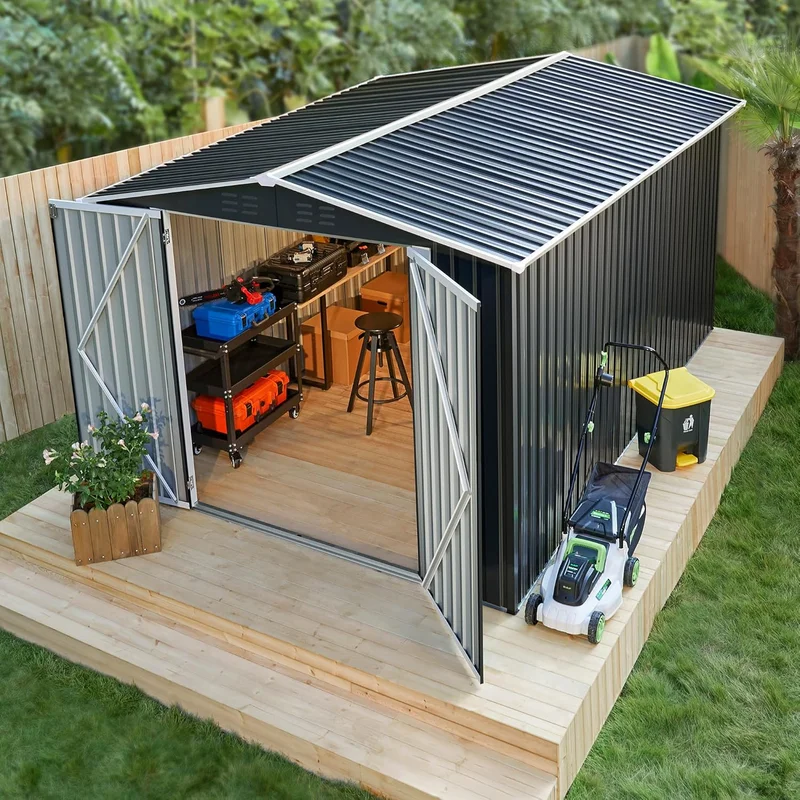 Polar Aurora Outdoor Metal Storage Shed - Rank 7 in Best Cheap Sheds of 2025