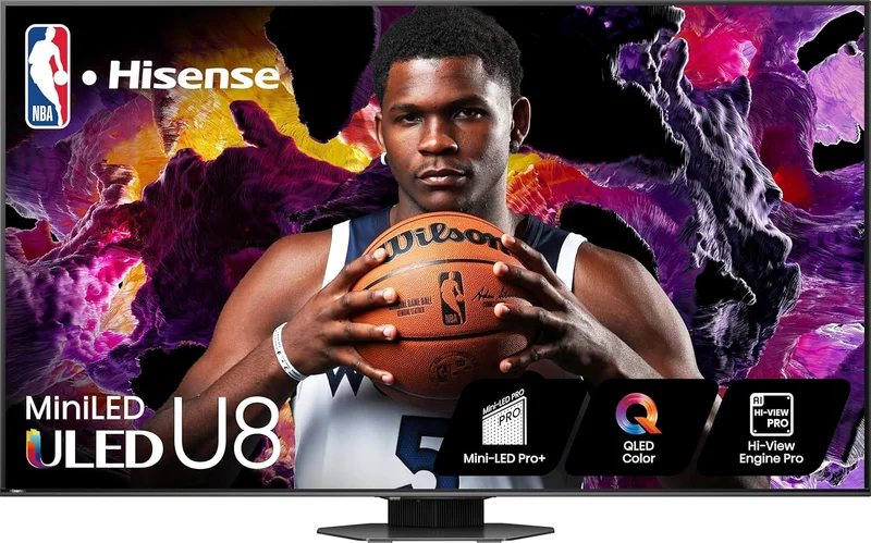 Hisense 75U8N 75" U8 Series Mini-LED 4K TV - Rank 3 in Best Hisense 75 Inch Tv of 2025
