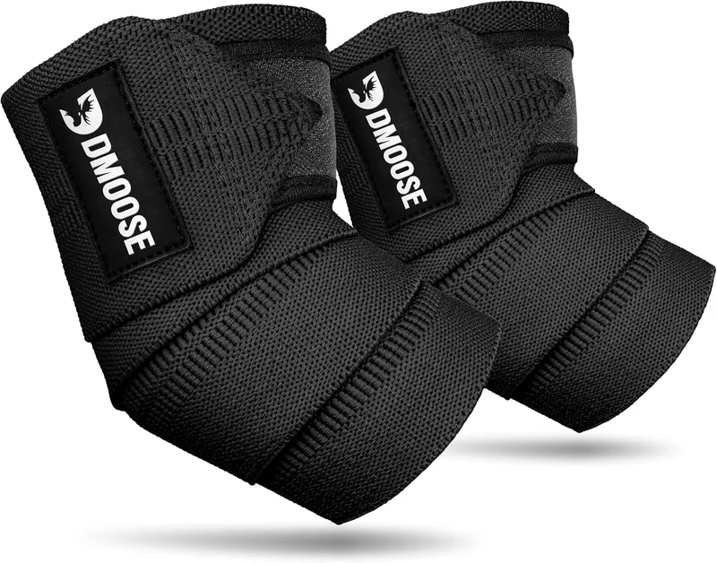 DMoose Fitness Elbow Wraps for Weightlifting - Rank 2 in Best Brace For Tennis Elbow of 2025