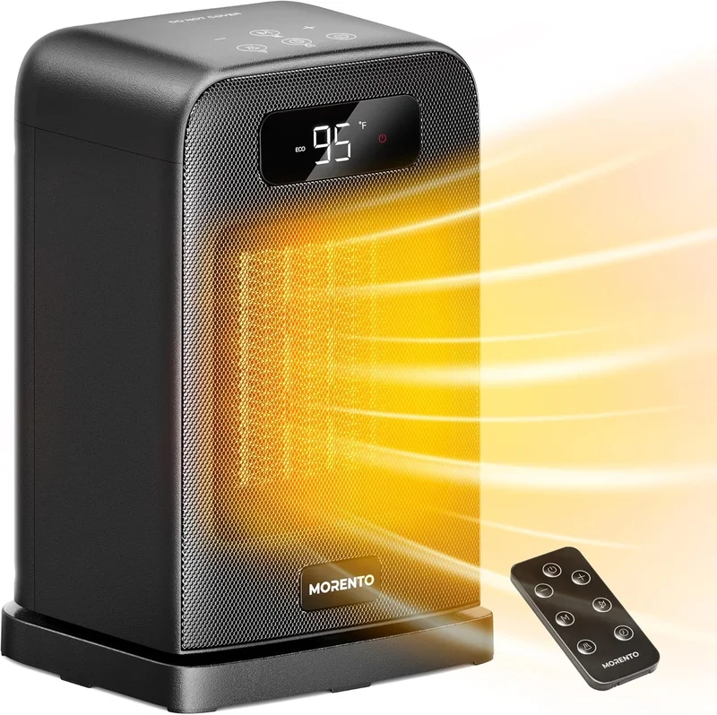 MORENTO 1500W Electric Space Heater - Rank 5 in Best Portable Heater of 2025