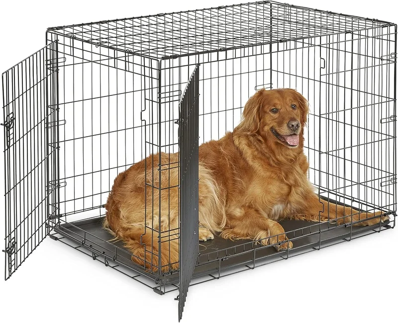 New World Double Door Dog Crate 42 Inch - Rank 9 in Best Dog Cage Crate of 2025