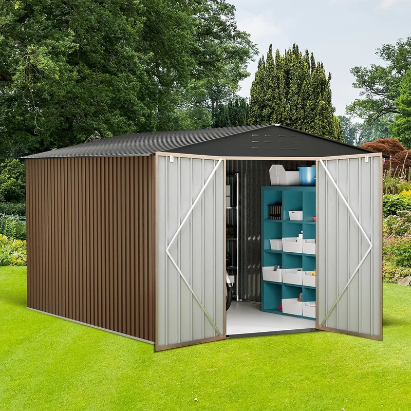 Outdoor Metal Storage Shed 10x12 Ft - Rank 10 in Best Shed 10x12 of 2025