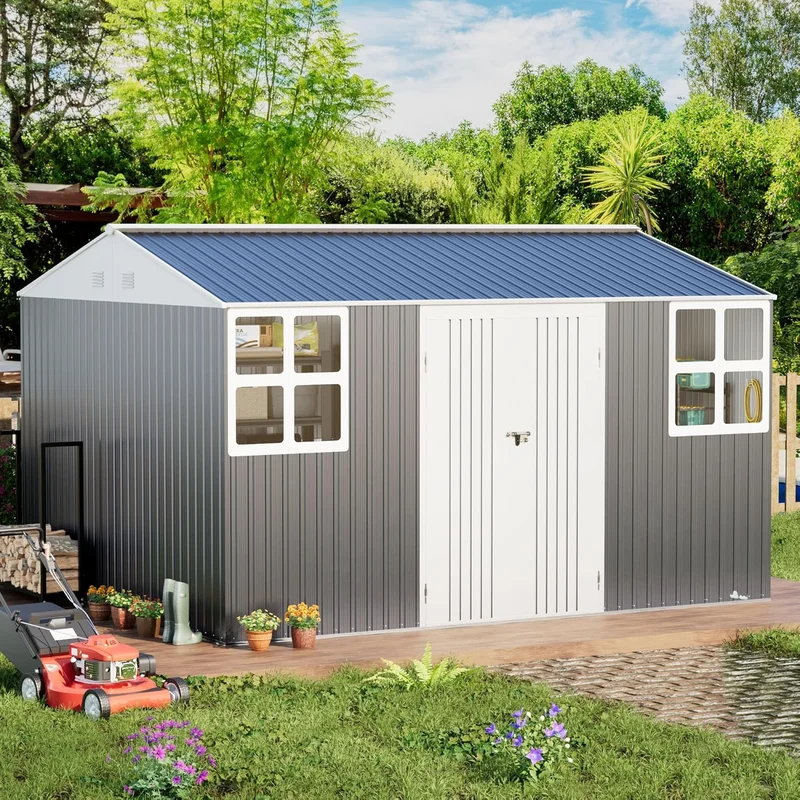WACASA Metal Shed 12x10 FT Outdoor Storage - Rank 6 in Best Sheds of 2025