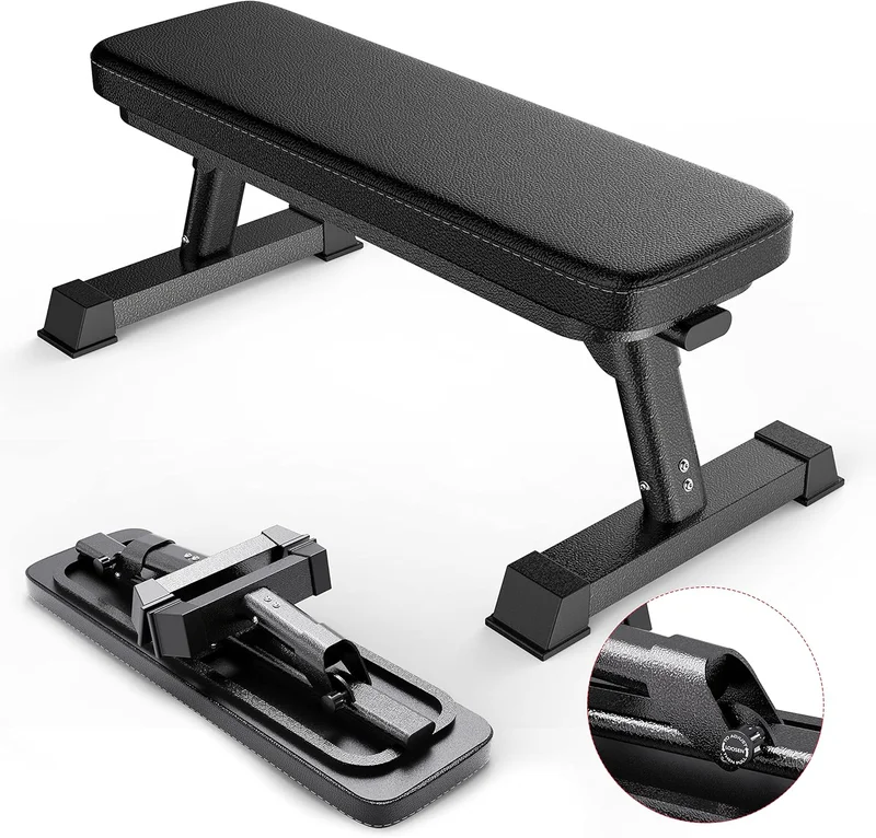 Finer Form Foldable Flat Bench for Weight Training - Rank 3 in Best Workout Bench of 2025