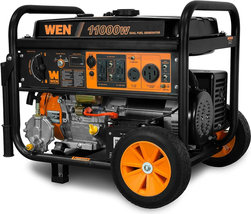 WEN DF1100T Dual Fuel Portable Generator - Rank 7 in Best 10000 Watt Generator of 2025