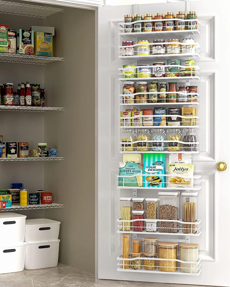Moforoco White 9-Tier Door Organizer - Rank 3 in Best Pantries of 2025