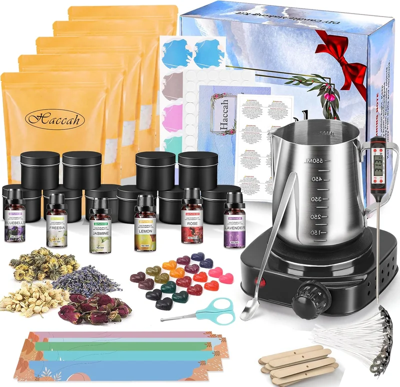 Complete Candle Making Kit with Wax Melter - Rank 7 in Best Candle Making Kit of 2025