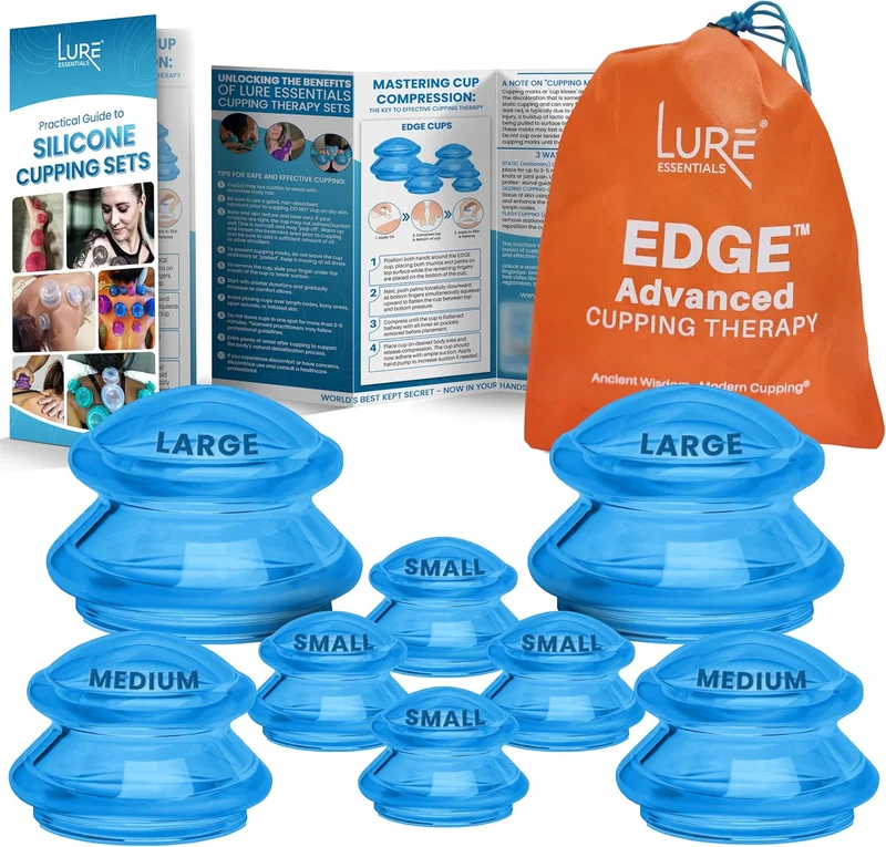 LURE Essentials Silicone Cupping Therapy Set - Rank 4 in Best Massage Cups of 2025