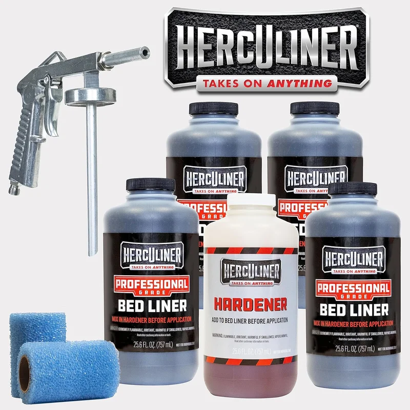 Herculiner Black Spray-On Bed Liner Kit - Rank 7 in Best Spray In Bed Liner of 2025