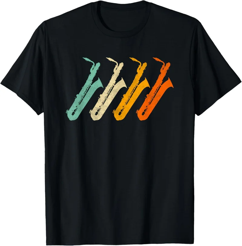 Retro Baritone Saxophone T-Shirt - Rank 9 in Best Baritone Saxophone of 2025