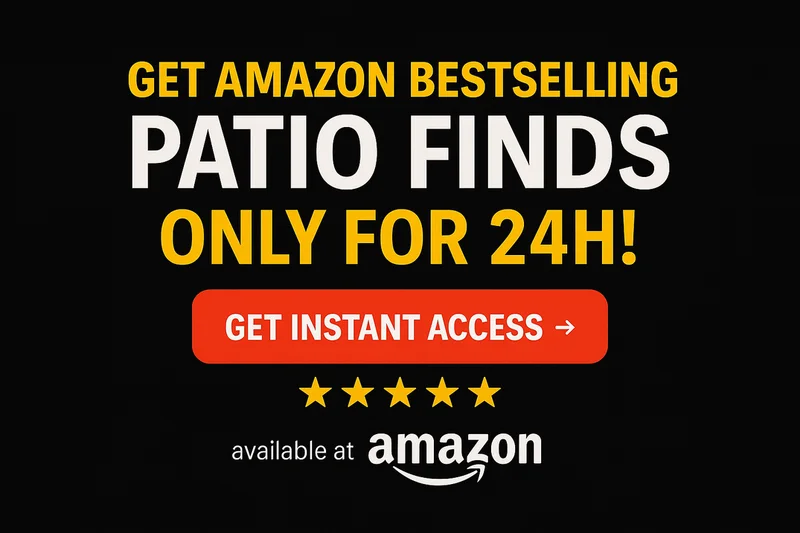 Discover Hidden Gems: Top Patio Finds on Amazon - Top rated Other products